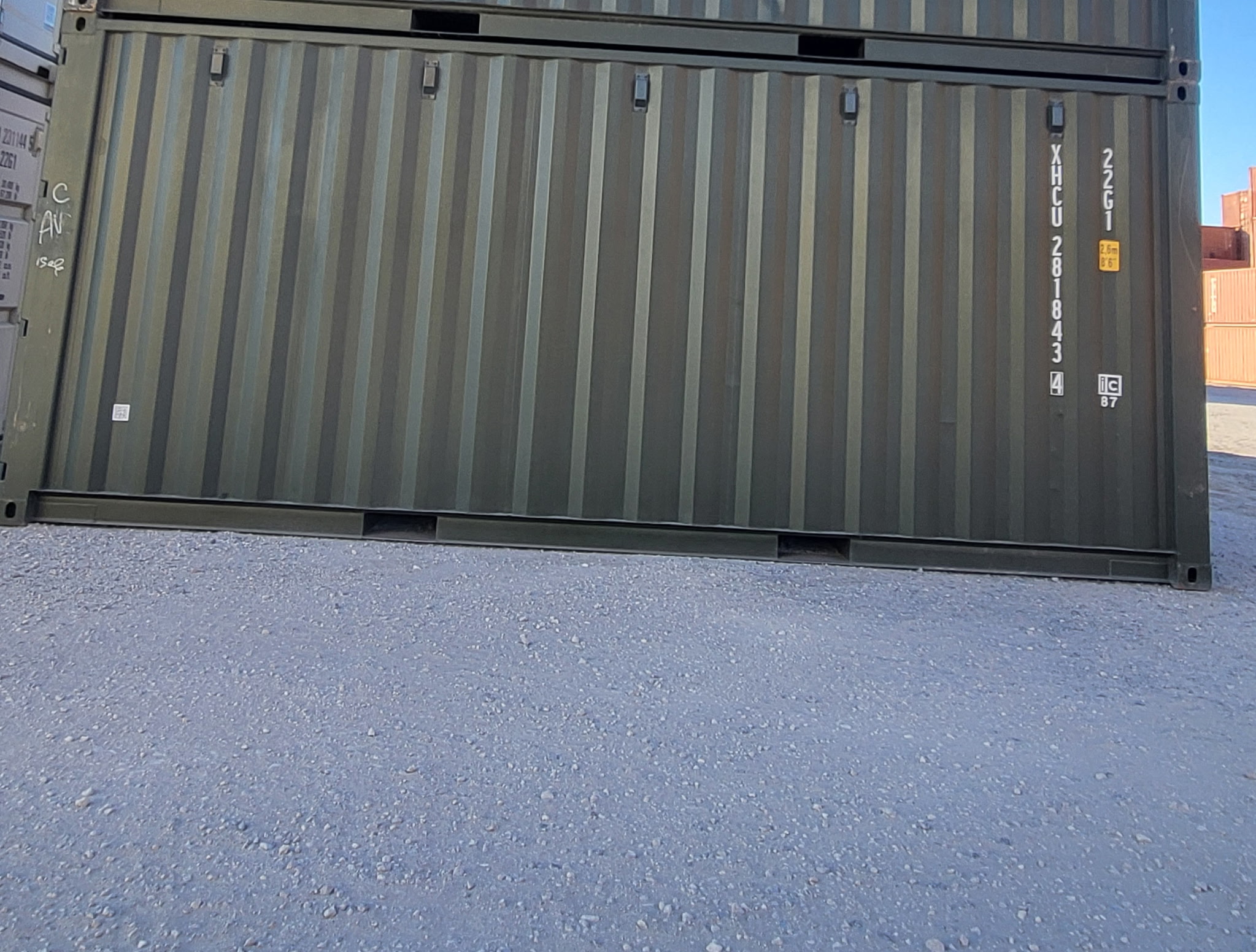 20ft New 'One-Trip' Military Grade Shipping Container - Olive Drab ...