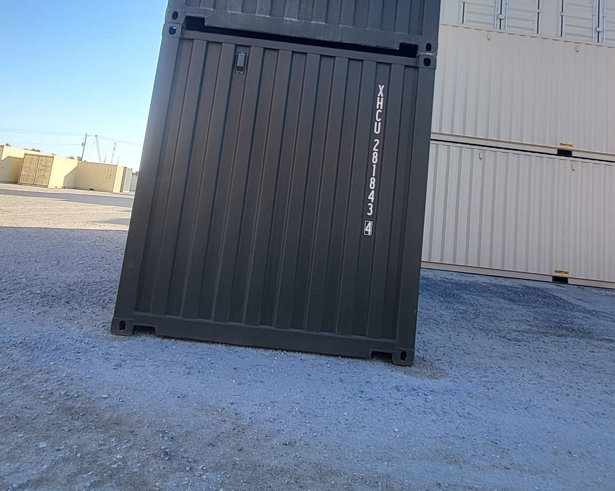 20ft New 'One-Trip' Military Grade Shipping Container - Olive Drab ...